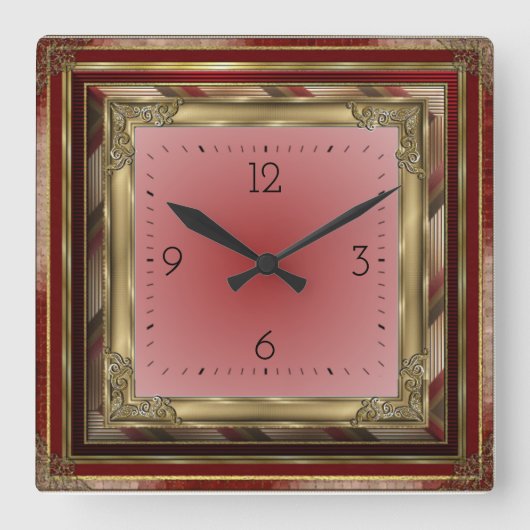 Horloge Carrée Antique (Recto)
