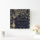 Horloge Carrée Antique Jane Austen Pride and Prejudice Peacock (Maison)