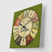 Horloge Carrée Antique Paris France (Angle)