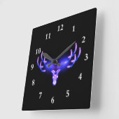 Horloge Carrée Antlers électriques (Angle)