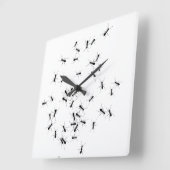 Horloge Carrée Ants (Angle)