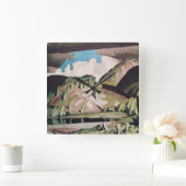 Horloge Carrée Août Parc Algonquin Peinture par A J Casson (Maison)