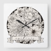 Horloge Carrée Apikores : Hérétique/Rebel - Humour juif (Recto)