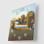 Horloge Carrée Après-midi V léger (Angle)