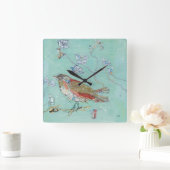 Horloge Carrée Aqua Bird (Maison)