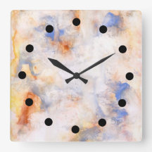 Aquarelle sur l'horloge de perte