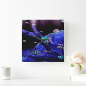 Horloge Carrée Aquarium (Maison)