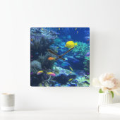 HORLOGE CARRÉE AQUARIUM FISH. TROPCAL FISH (Maison)