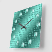 Horloge Carrée Aquarius (Angle)