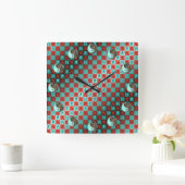 Horloge Carrée Aquarius & Earth Tiger (Maison)