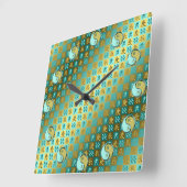 Horloge Carrée Aquarius & Metal Dragon (Angle)