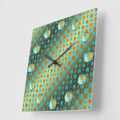 Horloge Carrée Aquarius & Metal Horse (Angle)