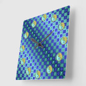 Horloge Carrée Aquarius & Metal Ox (Angle)