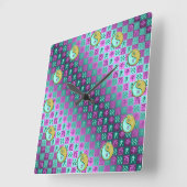 Horloge Carrée Aquarius & Metal Rooster (Angle)