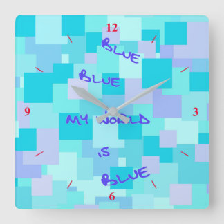 Horloge Carrée Aquasquare cubed