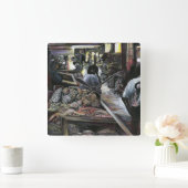 Horloge Carrée Aquatique, mais baisée de Desert Wind, Jérusalem (Maison)