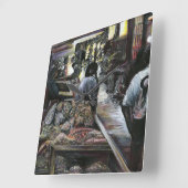 Horloge Carrée Aquatique, mais baisée de Desert Wind, Jérusalem (Angle)