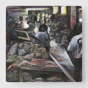 Horloge Carrée Aquatique, mais baisée de Desert Wind, Jérusalem