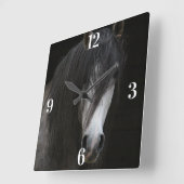 Horloge Carrée Arabian Beauty Horse (Angle)