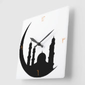 Horloge Carrée arabic (Angle)