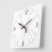 Horloge Carrée Araignée (Angle)