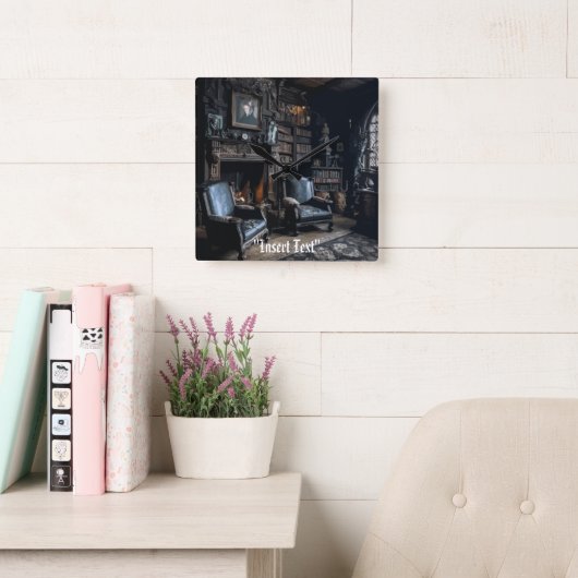 Horloge Carrée Archives hantées (Salle de lecture)