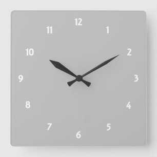 Horloge Carrée Argent