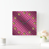 Horloge Carrée Aries & Earth Boar (Maison)