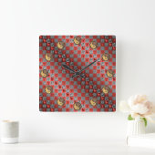 Horloge Carrée Aries & Earth Rabbit (Maison)