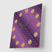 Horloge Carrée Aries & Fire Ox (Angle)