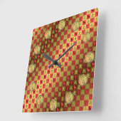 Horloge Carrée Aries & Metal Dragon (Angle)