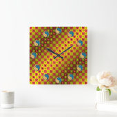 Horloge Carrée Aries & Water Monkey (Maison)