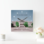 Horloge Carrée Arizona State Capitol teintée de couleurs (Maison)