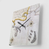 HORLOGE CARRÉE ARMADA ESPAGNOL, 1588 2 (Angle)