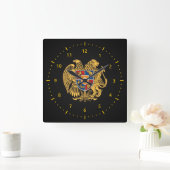 Horloge Carrée Armenian coat of arms Wall Clock (Maison)