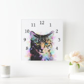 Horloge Carrée Arrière - plan blanc Cat 618 (Maison)