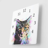 Horloge Carrée Arrière - plan blanc Cat 618 (Angle)