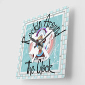 Horloge Carrée Arroser autour de l'horloge murale - SRF (Angle)