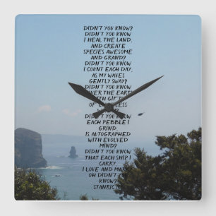 HORLOGE CARRÉE ART AND DESIGN WALL CLOCK 