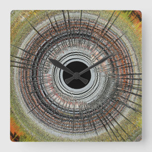 Horloge Carrée Art de rotation original