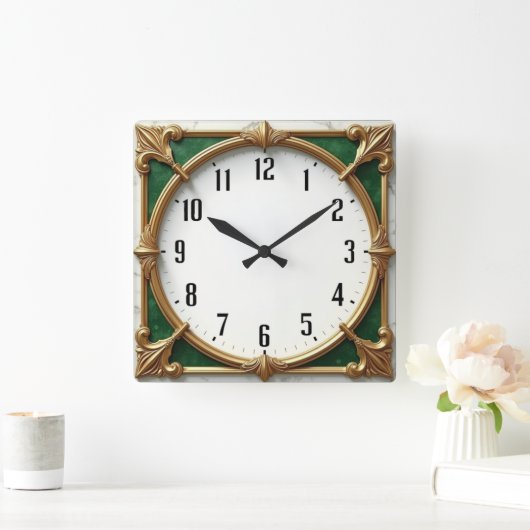 Horloge Carrée Art déco (Maison)