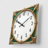 Horloge Carrée Art déco (Angle)