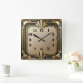 Horloge Carrée Art déco (Maison)