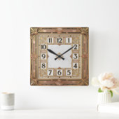 Horloge Carrée Art Déco (Maison)