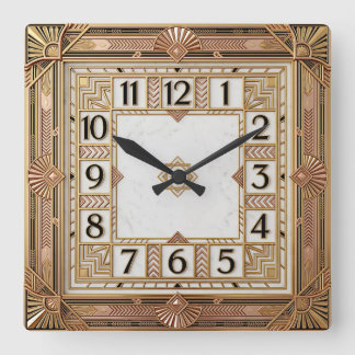 Horloge Carrée Art Déco