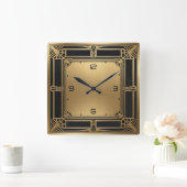 Horloge Carrée Art Déco (Maison)