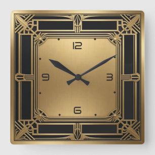 Horloge Carrée Art Déco