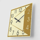 Horloge Carrée Art déco (Angle)