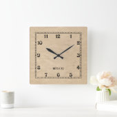 Horloge Carrée Art Deco (Maison)