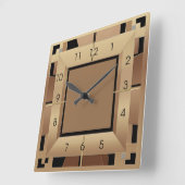 Horloge Carrée Art déco (Angle)